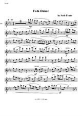 Folk Dance - Duet for violin and piano (Violin part)
